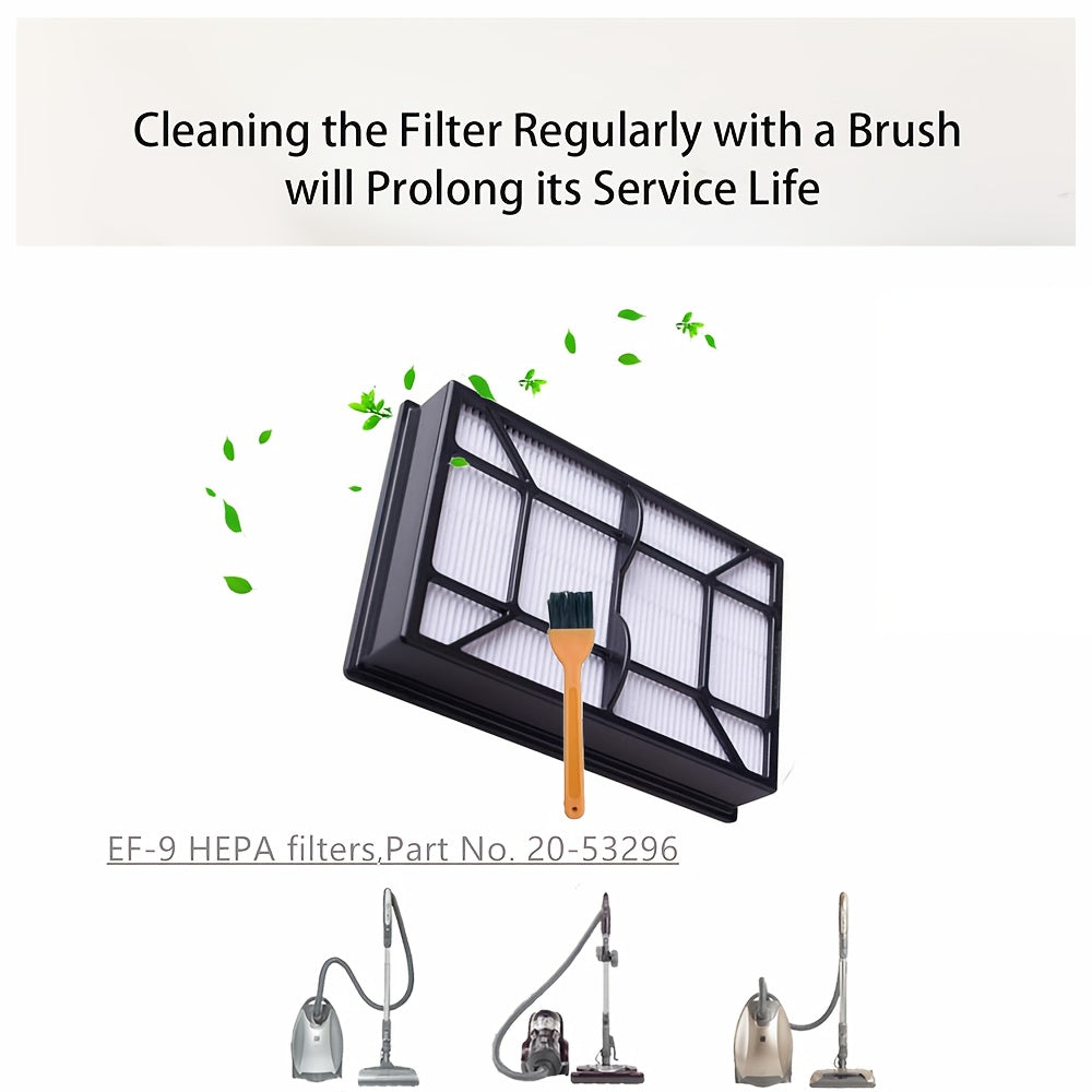 Compatible with Kenmore & Elite Upright and Canister Vacuums, our Premium HEPA Filter EF-9 53296 captures 99.97% of Dust, Pet Hair, and Allergens