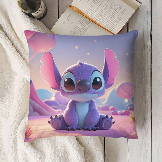 Набор из 2 наволочек для подушек Disney Stitch в современном традиционном стиле, идеально подходящих для добавления декоративного акцента в ваш диван, гостиную или уличную мебель.