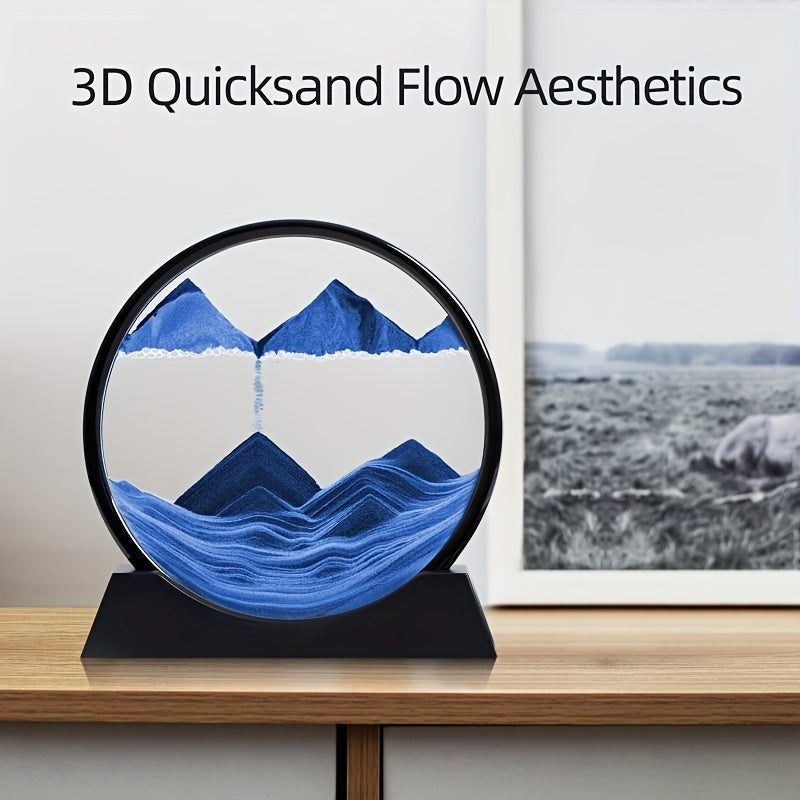 Art Timer Quicksand - Unique Decor for Living Room, Creative Gift Idea for Home and Office Desk