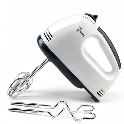 1 Electric Handheld Mixer with 7 Speeds - Perfect for Mixing Eggs in Kitchen Bowls