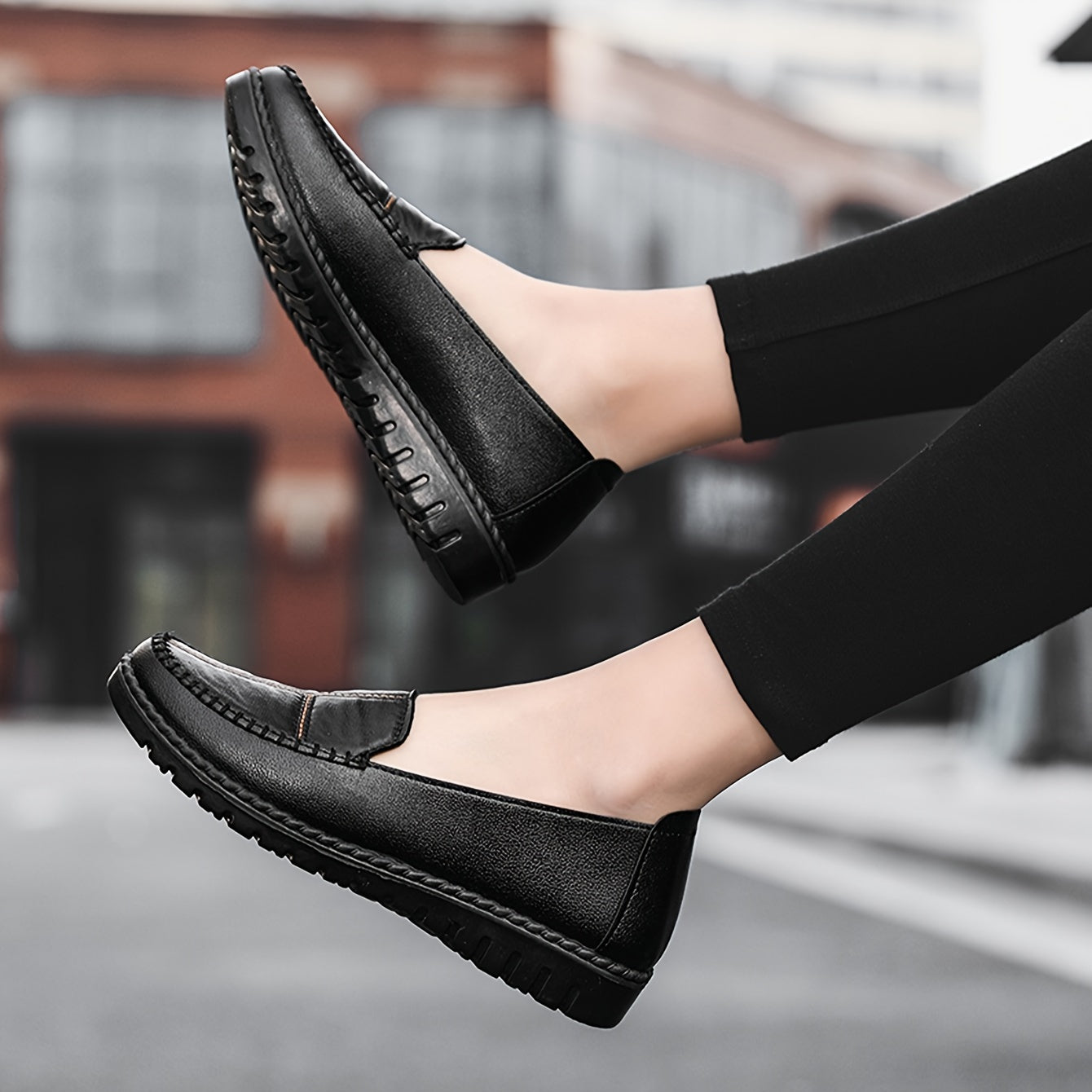 Women's trendy loafers with soft, wear-resistant sole for daily non-slip walking