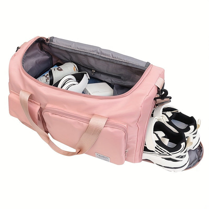 Sports fitness bag with wet/dry separation, multi-functional handbag for short trips and travel.