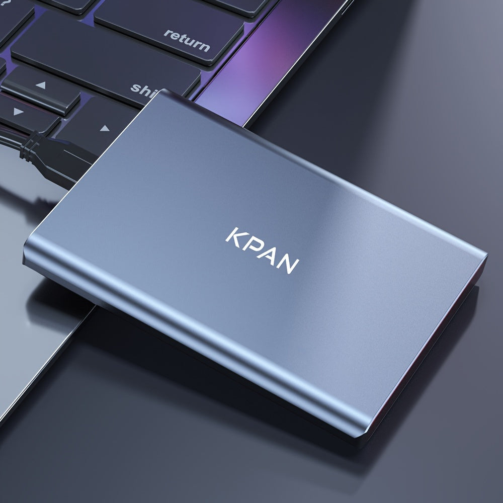 KPAN Portable USB 3.0 External Hard Drive for high-speed data transfer, large capacity (1TB/500GB/320GB), compatible with PCs, laptops, smartphones & more.