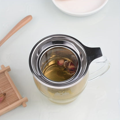 Upgrade your tea game with the high-quality 304 Stainless Steel Tea Infuser. This thickened mesh strainer is perfect for enjoying loose leaf tea at home or in the dorm. It's ideal for holiday gatherings like Christmas, Thanksgiving, and Halloween.