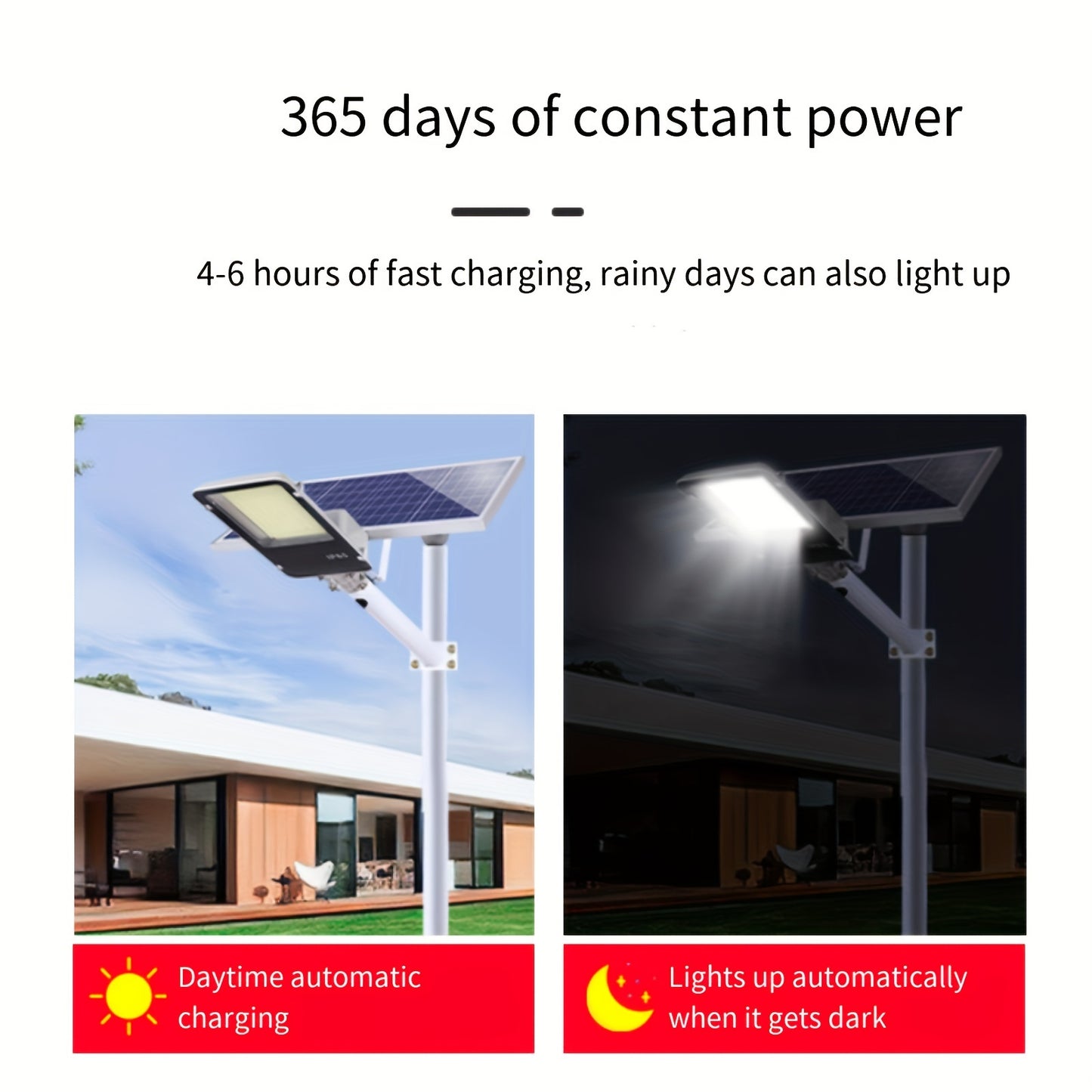 500W solar street post lights with 20AH battery, 25W solar panel, remote control, ABS material, infrared sensor, detachable floodlight with glass shade, lithium solar battery, mounting