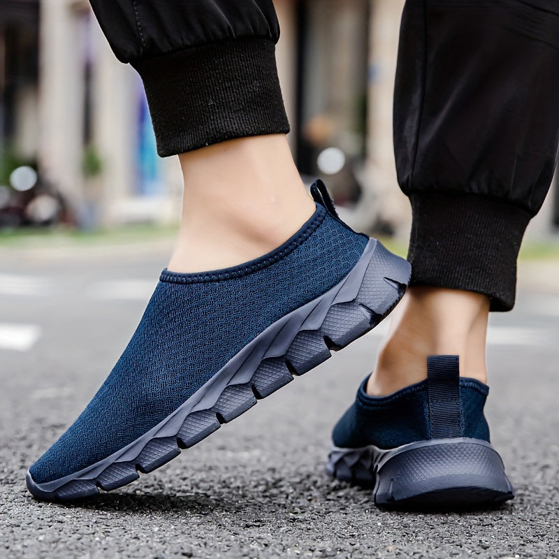 Breathable, lightweight slip-on running shoes for all-season outdoor activities and daily wear. Features MD sole for ultimate comfort and support.