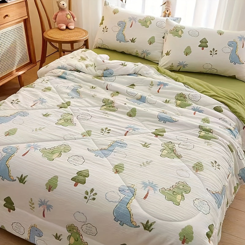 One-piece Glam Style Quilt with Floral & Fruit Pattern, Scalloped Edge, and Soft Liner - All-Season Comfort - Machine Washable, Stain Resistant Polyester Bedspread - Woven Polyester Fiber Filling - Multipurpose Bedding with Unique Embellishments