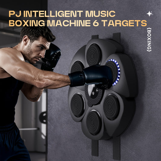 PJ 1pc Music Boxing Machine for Home Fitness - Wall-Mounted, Smart Music Boxing Trainer with USB Charging