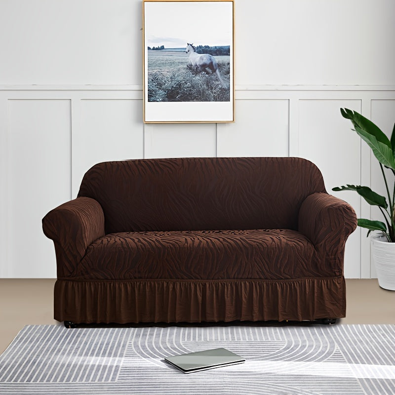 Dustproof sofa slipcover for all seasons, universal fit for couches, protects furniture in home decor.