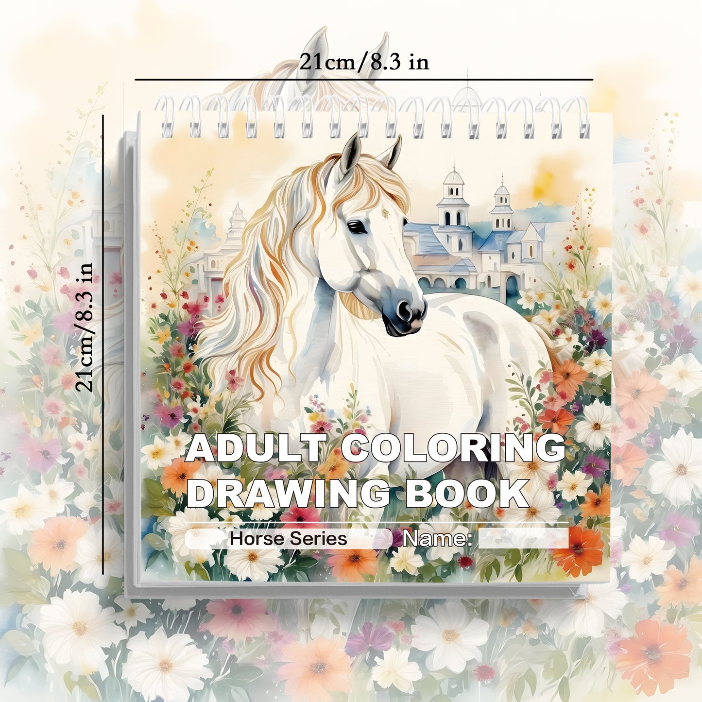 Find peace and pleasure in our detailed adult horse coloring book, perfect for all skill levels.