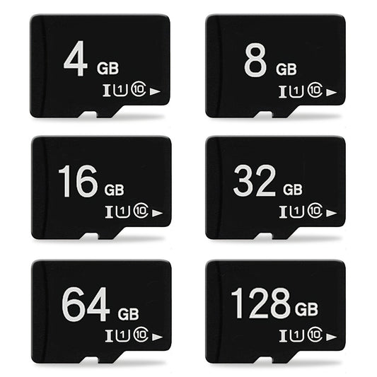 Memory SD Cards available in capacities of 4GB, 8GB, 16GB, 32GB, 64GB, and 128GB. Ideal for storing data securely on various devices like tablets, cameras, mobile phones, laptops, PCs, car