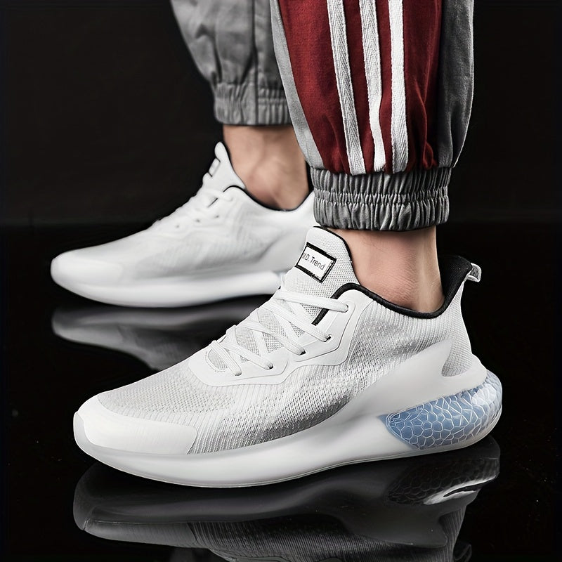 Men's breathable non-slip shock absorption sneakers for outdoor training and workouts, suitable for all seasons.