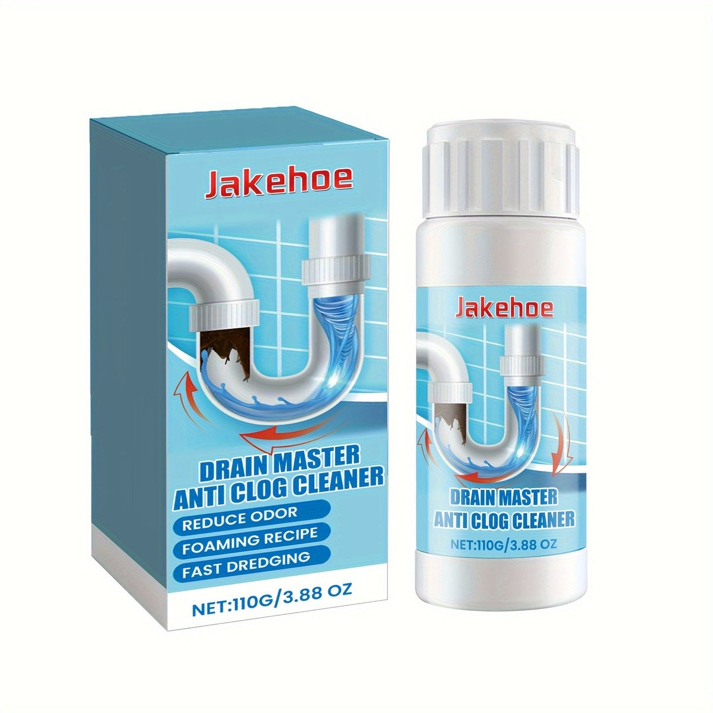 Jakehoe Drain Master – это мощное 1-литровое средство против засоров, предназначенное для прочистки труб в вашей кухонной раковине и туалете. Его пенящаяся формула эффективно уменьшает пену и красноватые отложения, что делает его безопасным для септиков.