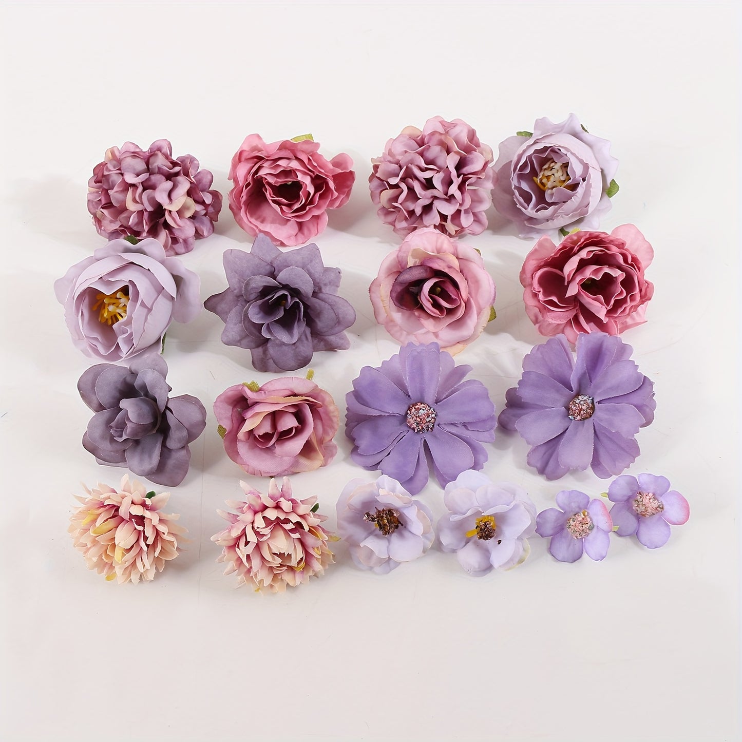 20 artificial flowers for home decoration, weddings, parties, holidays, and birthdays. Perfect for DIY wreaths and wall decorations.