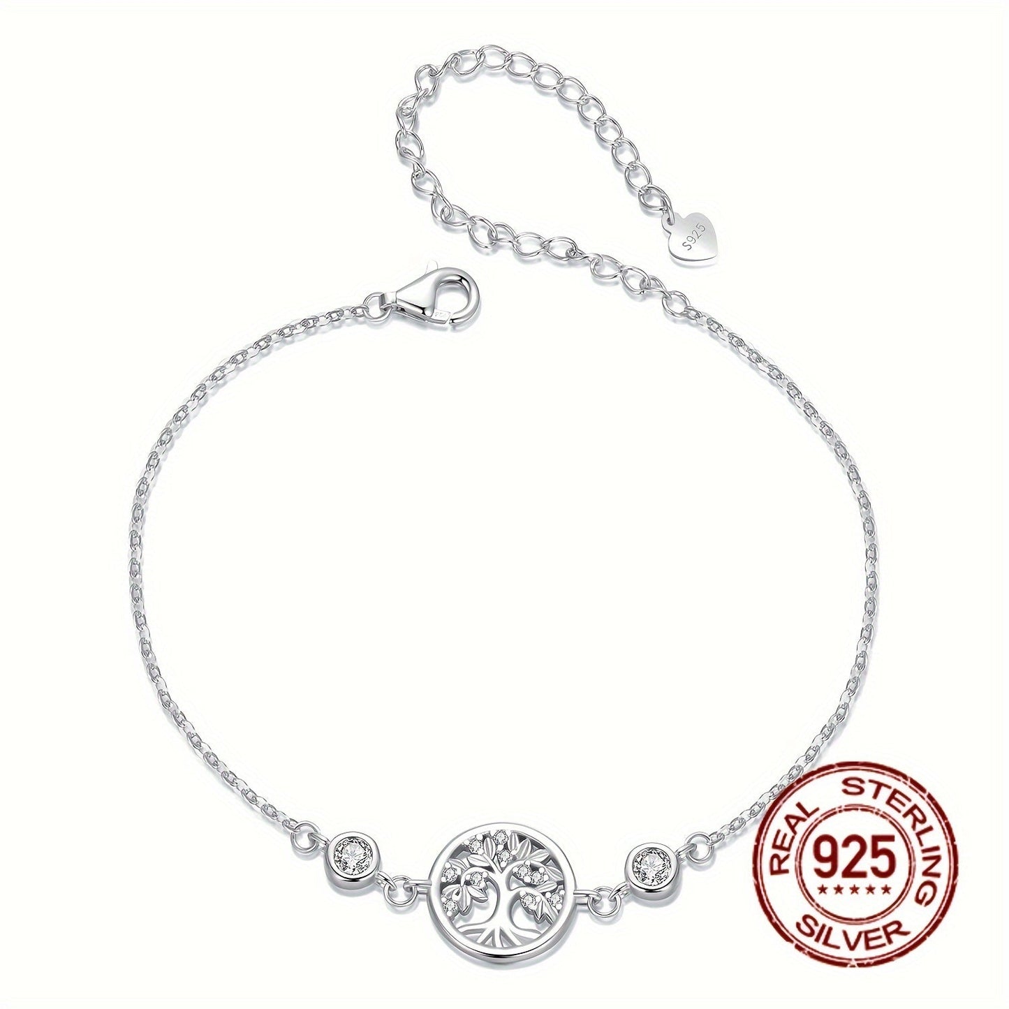 Sterling Silver Plated Tree of Life Necklace with Synthetic Zirconia September Birthstone - Perfect for Parties, Vacations, and Father's Day. Sexy and Cute Style, Ideal for All Seasons.