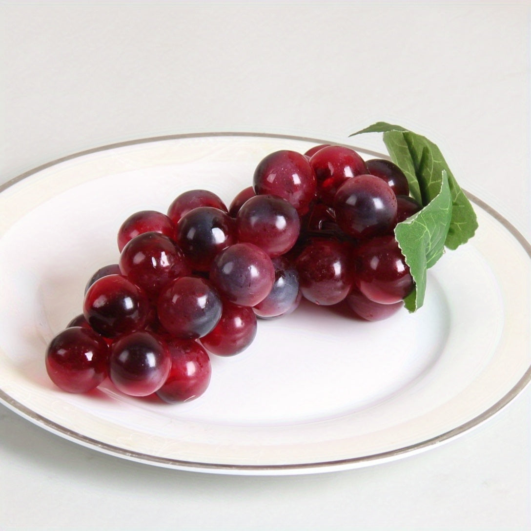 A string of artificial grapes with 36 large beads per string can be hung up for Halloween and Thanksgiving parties, as well as for weddings, kitchen displays, and Christmas gifts.