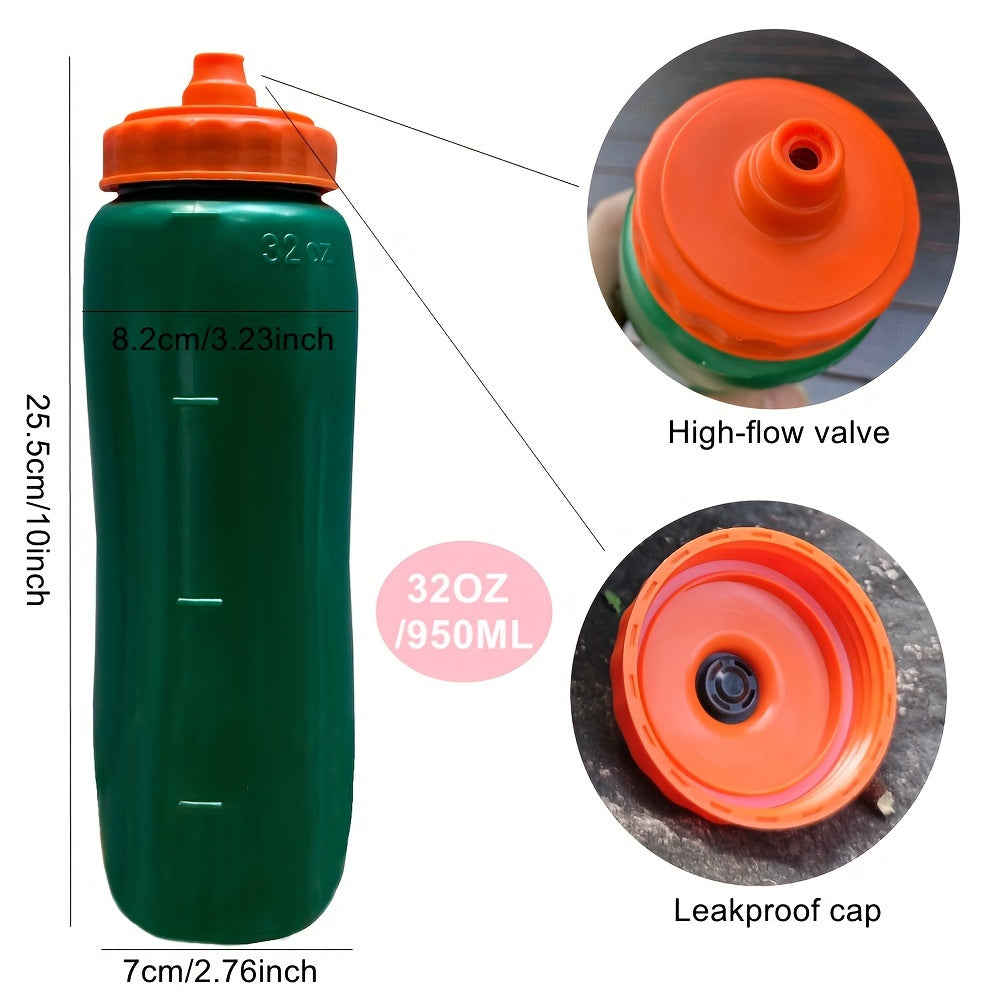 1 in 3 leak-proof 32oz sports water bottles, ideal for various activities, light and easy to squeeze, great for gift-giving.