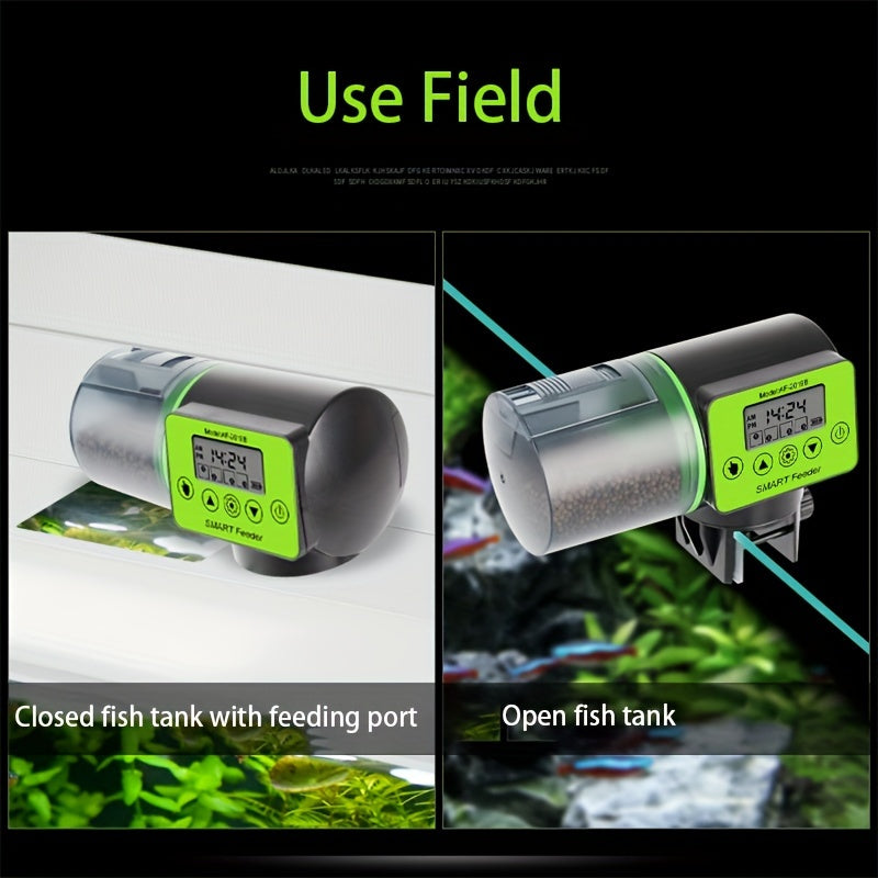 1pc/2/3pcs Fish Feeder, Automatic Smart Timer Feeder for Fish Tank, Large-capacity with batteries not included.