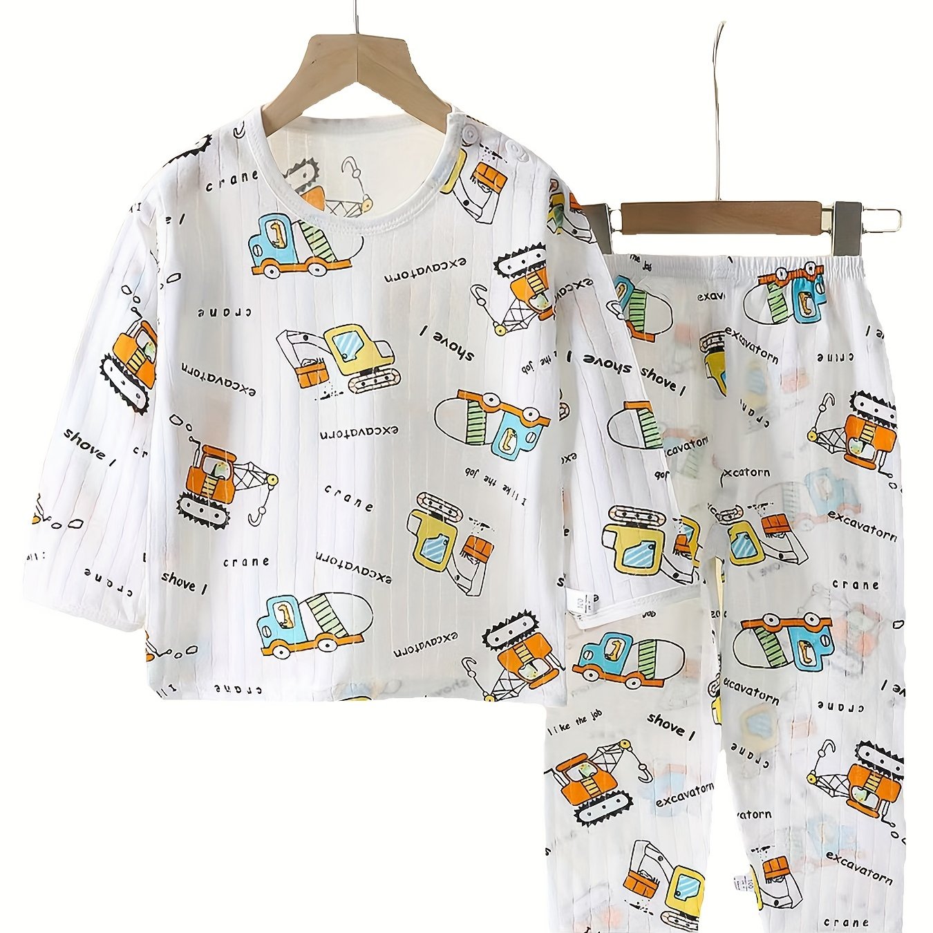 Kids' Breathable Cartoon Pattern Underwear Set