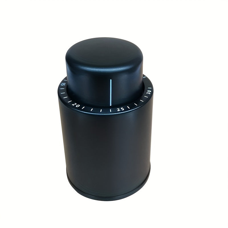 Polypropylene vacuum wine stopper preserves freshness by removing air with one press, keeping red wine bottles fresh and reusable.