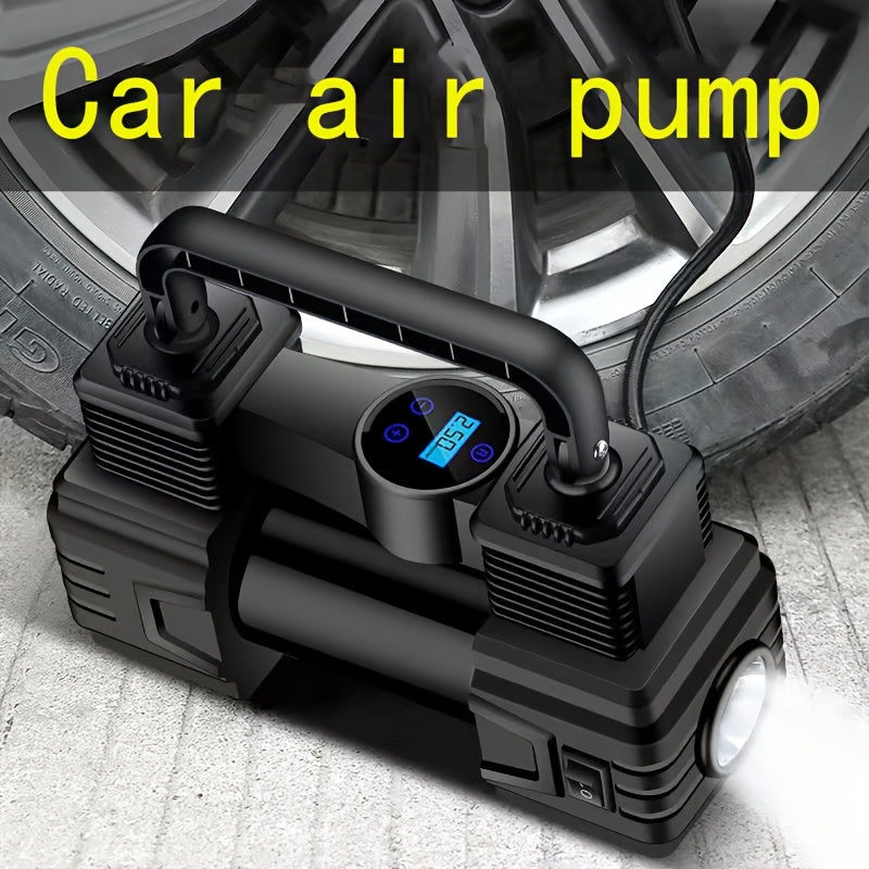 12V Mini Car Inflator Pump - Compact Electric Tire Air Pump for Small Vehicles