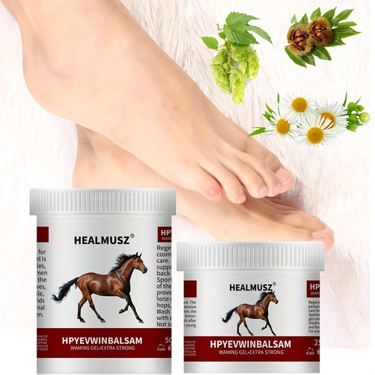 HEALMUSZ 8.45/16.9oz Horse Balm Chestnut Gel for Muscle Care, with Natural Extracts & Salicylic Acid