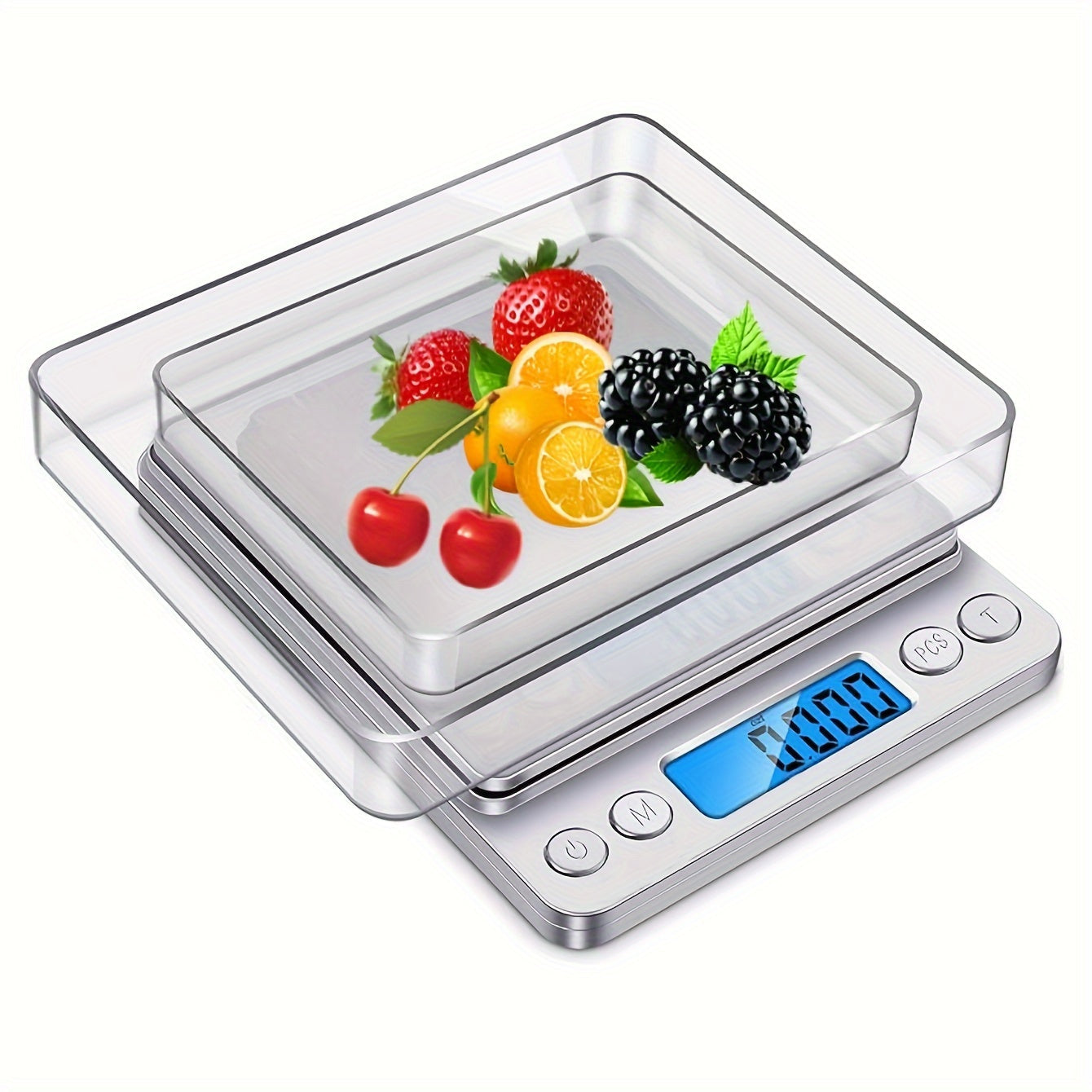 High Precision Digital Food Scale with 0.1g/3000g Capacity, LCD Display, Units Conversion - Perfect for Dieting, Meal Prep, Jewelry Making, Cooking, Coffee Brewing, and Weight Loss Goals.