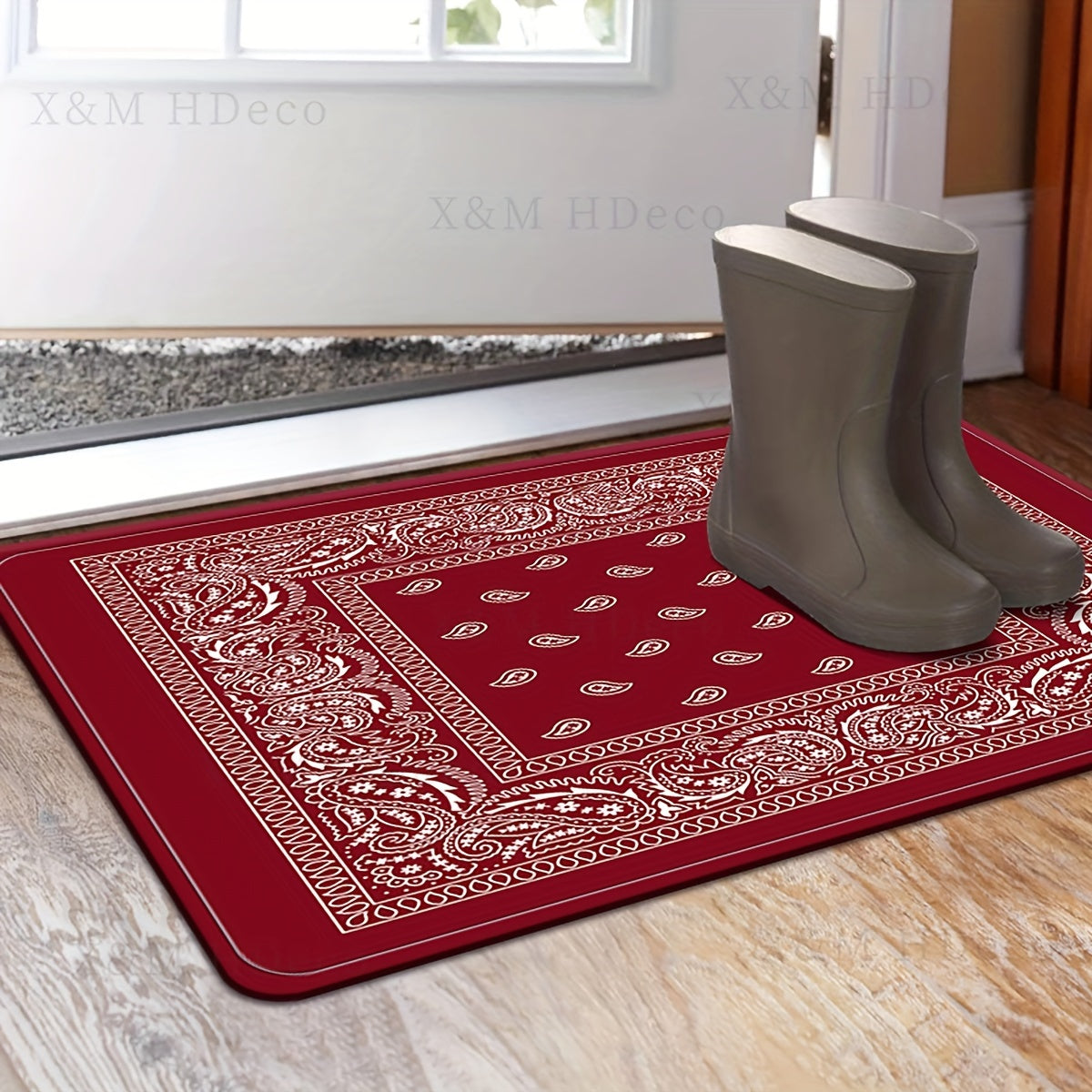 Waterproof Non-Slip Indoor Door Runner Rug for Kitchen, Home Office, Sink, Laundry - Quick Dry, Absorbent, Comfortable, 1 Piece