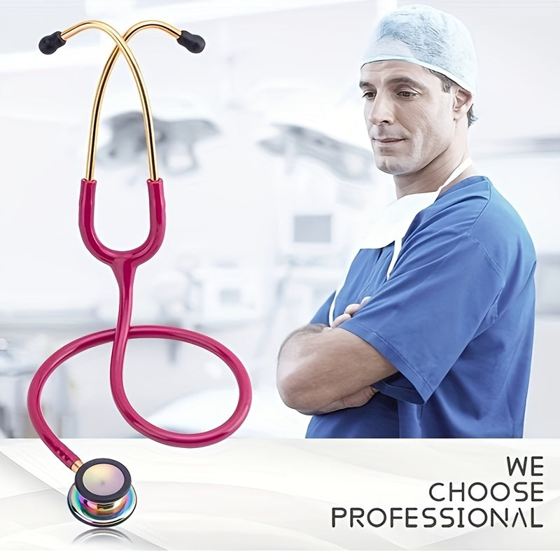 Professional cardiology stethoscope for nurses and doctors, portable and double-sided.