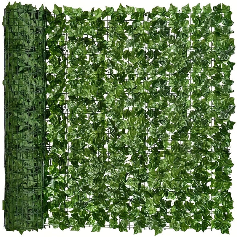 UV-Resistant Artificial Ivy Privacy Screen - Expandable Fence Wall Panel for Outdoor Decoration, 49.78cm x 299.72cm, ideal for Balcony, Patio, Garden & Backyard.