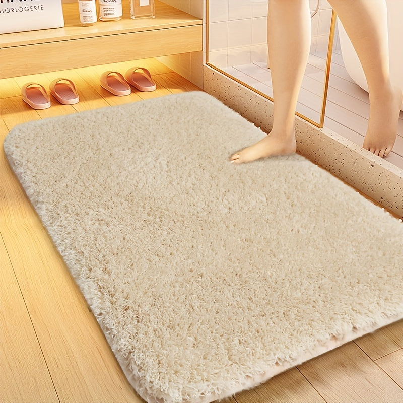 Soft, non-slip mat for bathroom doorways, stock available for cross-border shipping.