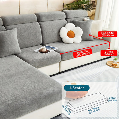 Pet friendly non-slip sofa cover for all seasons, dustproof and universal fit for furniture protection in any room.