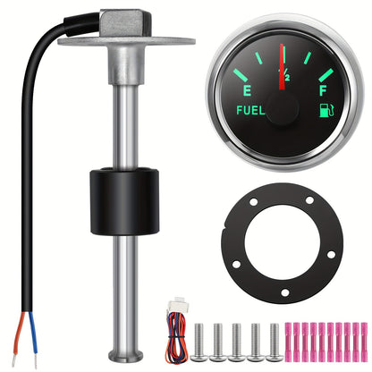 1pc Car Fuel Level Sensor Kit - Easy-to-Install, Durable Metal with Gauge & Pump Assembly, Includes Fuel Cap & Hose Clamps - Ideal for RVs, Taxis, Yachts, Off-Road Vehicles - 6 Models