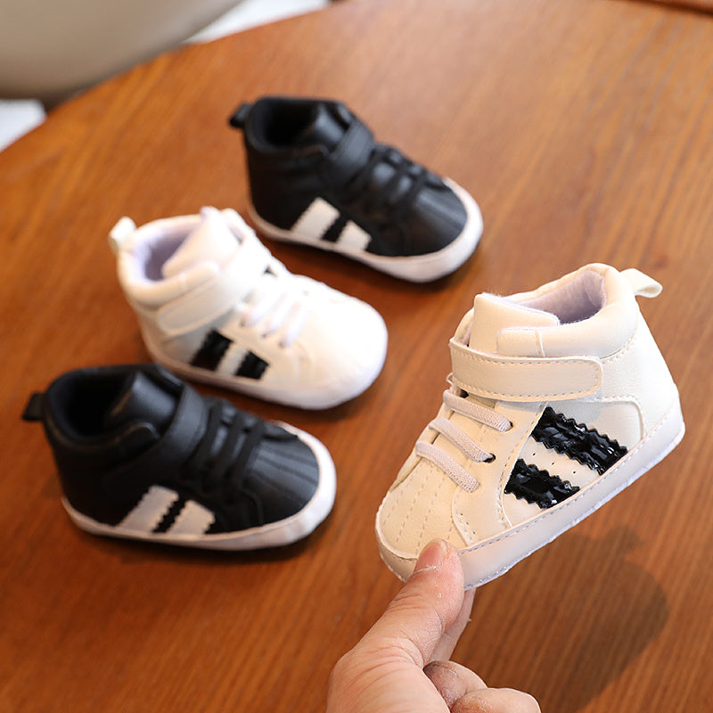 Striped non-slip shoes for infant boys