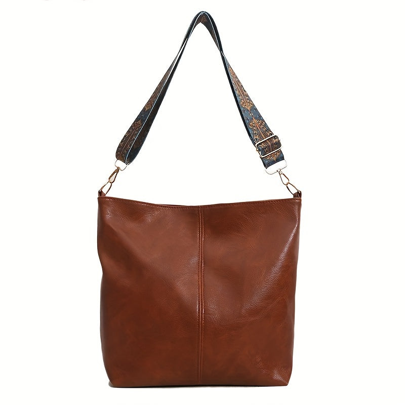 Chic shoulder bag with detachable totem strap; great for daily use or as a gift for anyone.