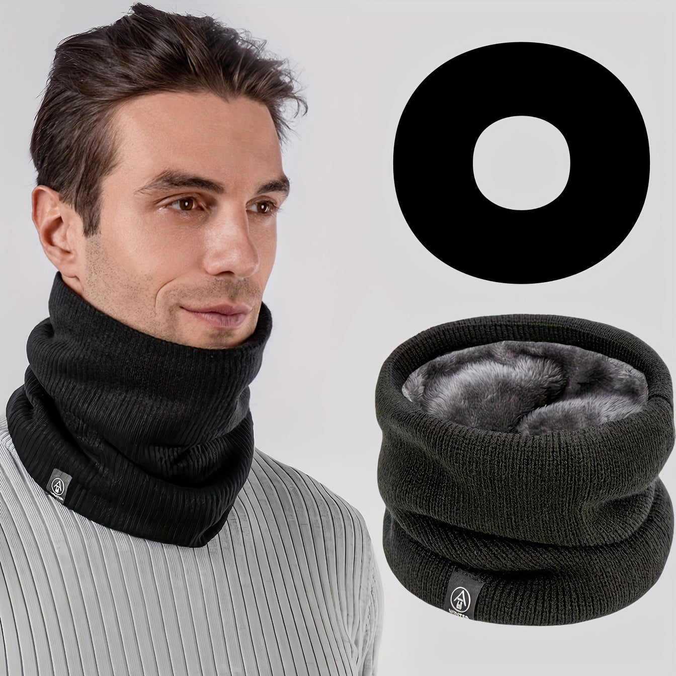 Stay warm and cozy this winter with our versatile Winter Neck Gaiter. This thickened and fleece-lined scarf is perfect for both men and women, providing exceptional warmth and comfort. It can also be worn as a cycling mask, knitted pullover fake collar