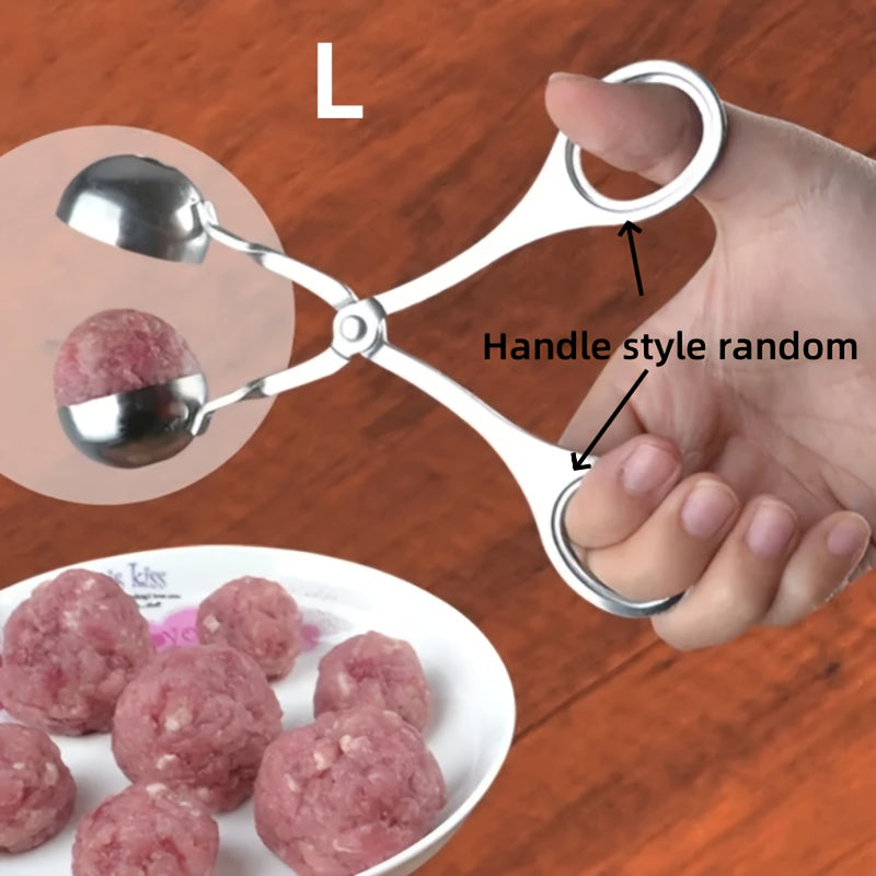 Stainless Steel Meatball Clip DIY Fishball Rice Ball Making Mold Handheld Meatball Machine - Convenient Cooking Tool for the Kitchen