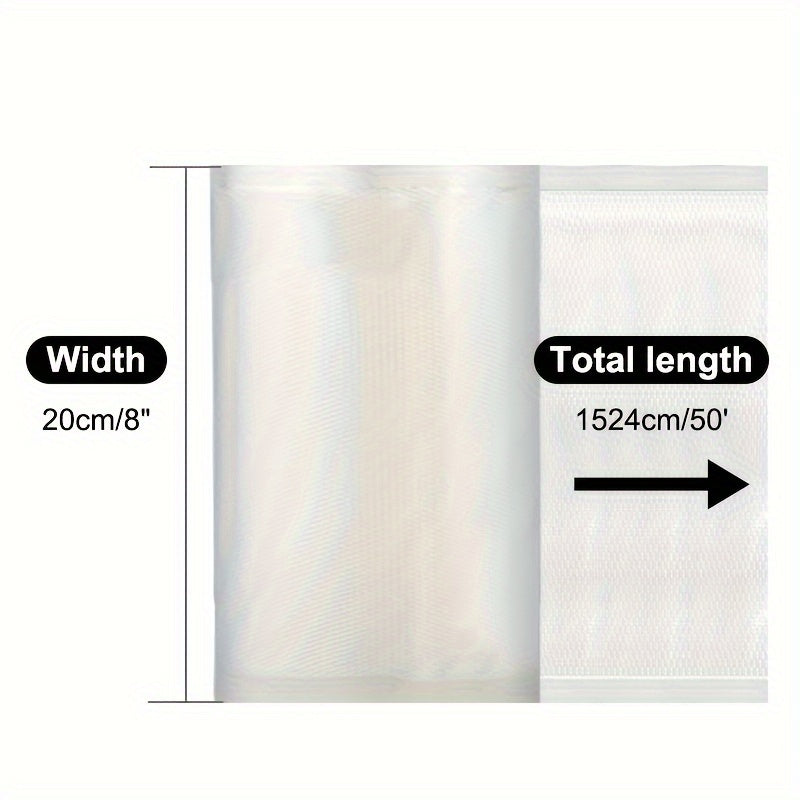 Top-Quality Vacuum Sealer Bags - 1 Roll for Preserving Food, Ideal for Storing Meat & Steak, Sous Vide Ready, Essential for Every Kitchen