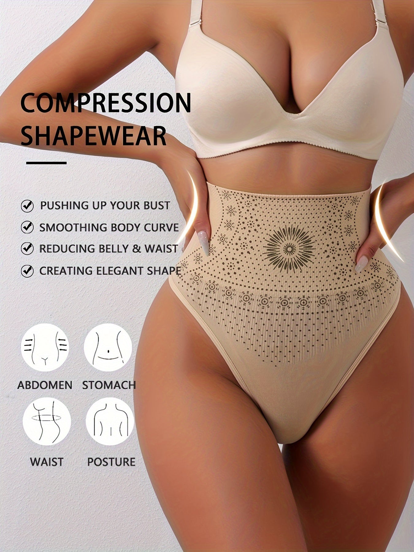 Slimming shapewear pants for women, enhances tummy control, buttocks lift, belly and thigh slimming, made of nylon and elastane, machine washable.