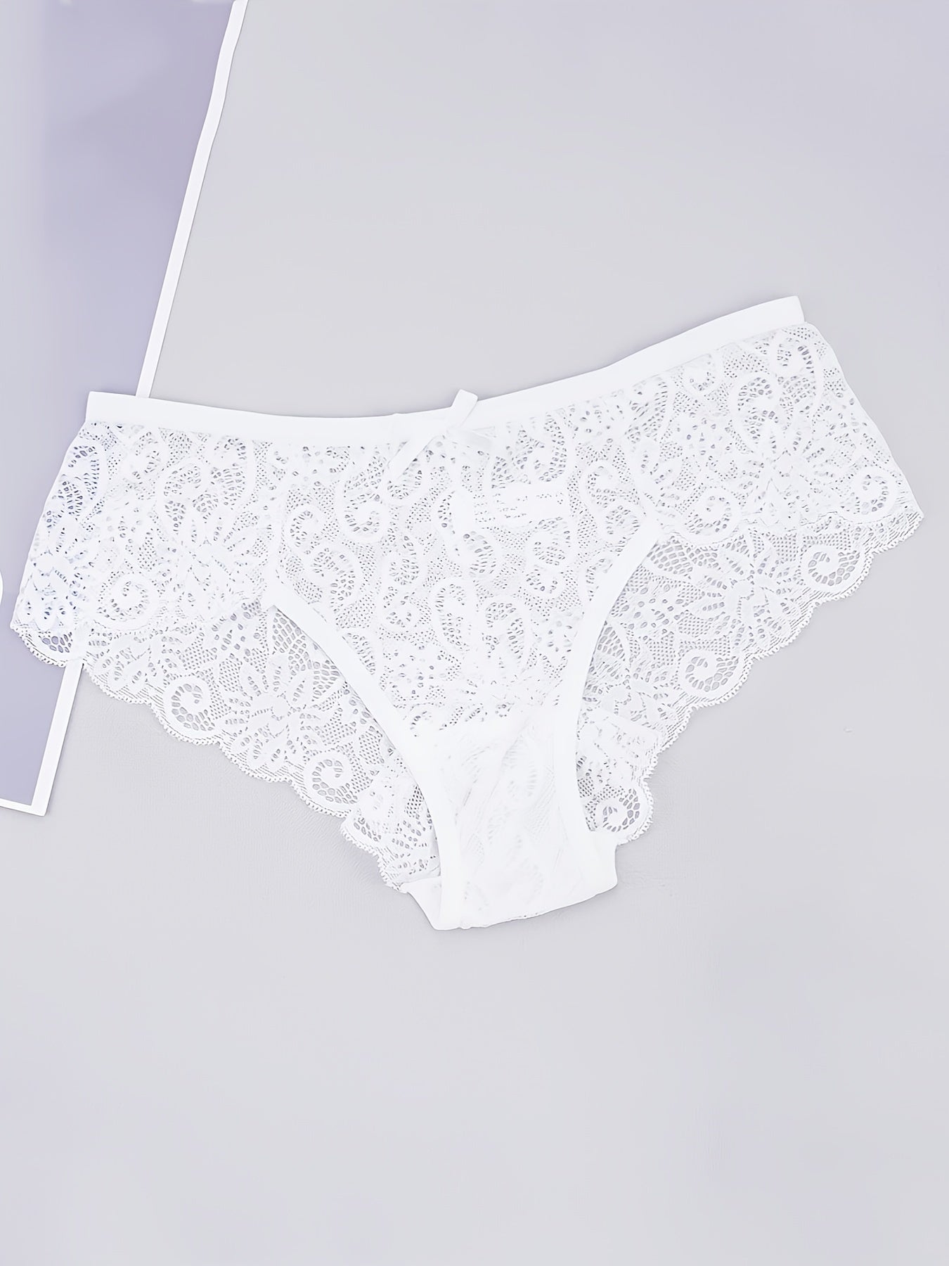 5-pack lace mid waist panties for women