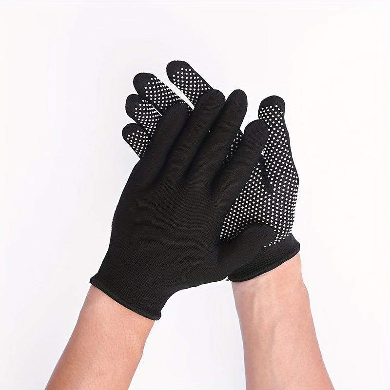 This pack includes 10 non-slip, durable work gloves that are unisex and lightweight. Made from breathable nylon, these gloves provide sun protection and are perfect for use in the home, kitchen, or outdoors. Free from lead, these gloves are not