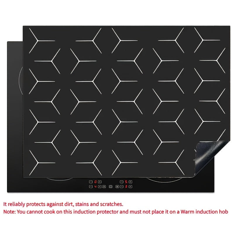 Protect your induction cooktop with this durable PVC mat! Measuring 60.96x52.07cm, this anti-slip mat is perfect for kitchen decoration. Compatible with all induction cooktops, this scratch and stain resistant cover plate will keep your appliances