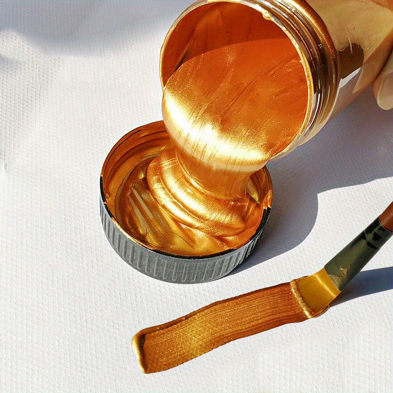 60ml Golden Paint Metallic Acrylic Paint, waterproof and fade-resistant for DIY projects, including statuary coloring and hand-painted clothing.