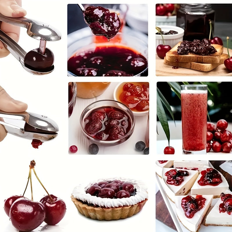 1pc Cherry corer, reusable hand-pressed corer, multifunctional tool for RV outdoor camping.