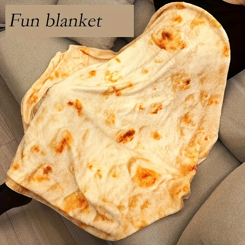 Cozy up with the Ultra-Soft Flannel Pizza Round Blanket, featuring realistic food patterns perfect for the bedroom, living room, or sofa. This plush throw offers all-season comfort and is hand washable for easy care. Experience the ultimate in comfort