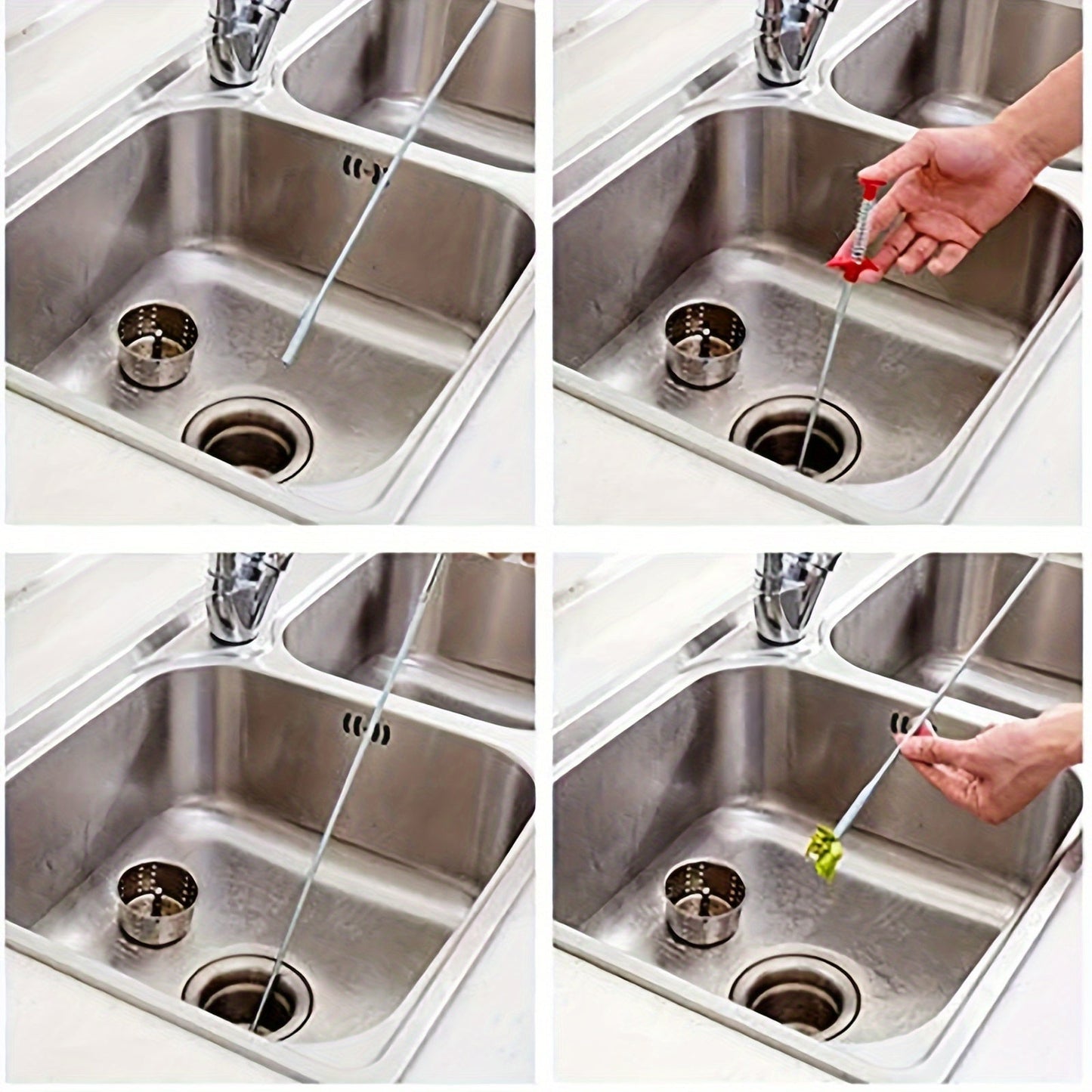 Get ready for school with this household gadget - the Drain Cleaning Dredging Tool with Grapple Hook! This long, flexible grabber claw sink drain cleaner is perfect for removing kitchen sink sewer clogs. Say goodbye to drain hair with this handy drain