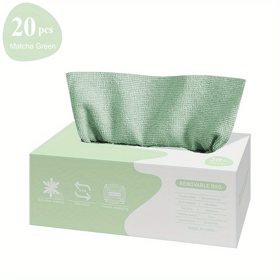 Non-shedding, oil-free scrubbing cloth that is designed for convenience and usability. This pull-out disposable lazy cloth is made from thickened super fine fiber, perfect for use in the kitchen as a dishcloth.