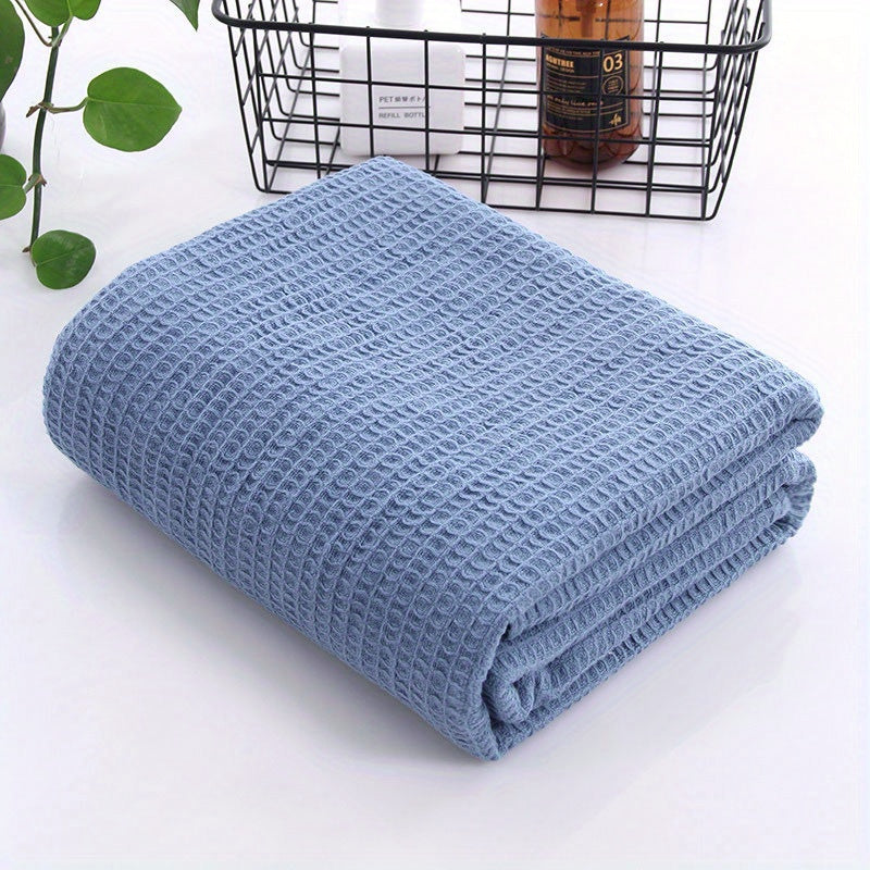 Soft and cozy waffle blanket suitable for all seasons. Perfect for adding warmth and style to your bed, sofa, or office space. Makes a great gift for birthdays, Christmas, or holidays for adults.