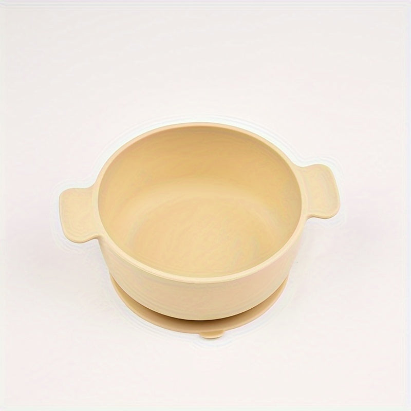 BPA-Free Silicone Feeding Bowl for Kids with Suction Cup - Safe for Microwave & Dishwasher, Ideal for Young Children