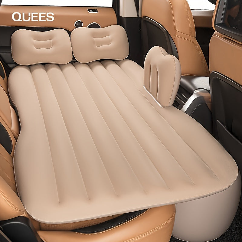 Thick inflatable cushion that is convenient and portable for car travel.